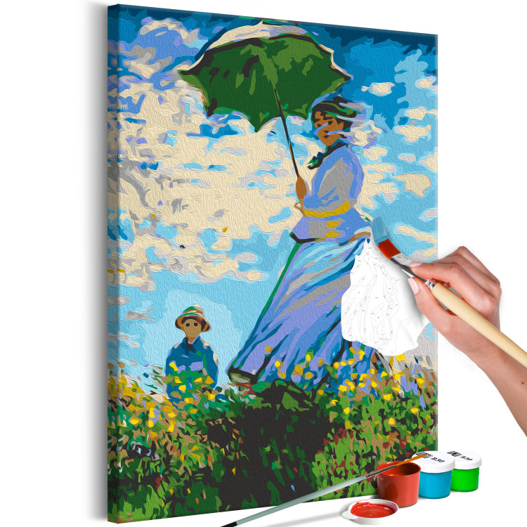 Tableau peinture par numéros Claude Monet: Woman with a Parasol 134681 additionalImage 7