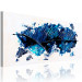 Tableau décoratif Dans les bleus (1 pièce) - Abstraction avec motifs sur fond blanc 46781 additionalThumb 2