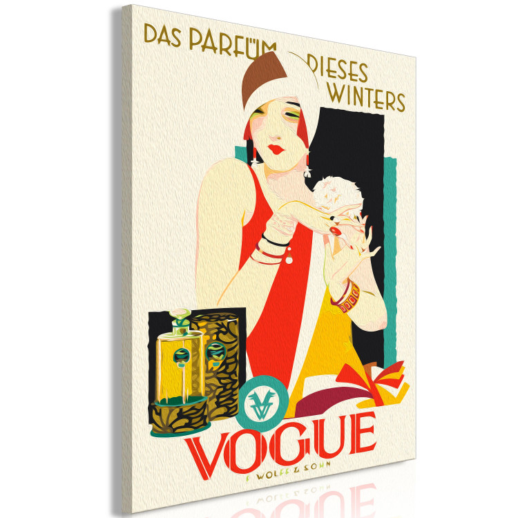 Kit de peinture par numéros Elegant Woman - Colorful Art Deco Perfume Advertisement 144091 additionalImage 3