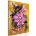 Peinture par numéros pour adultes Violet Flower - Blooming Plant, a Bud on a Golden Brown Background 146191 additionalThumb 6
