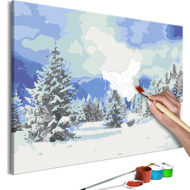 Peinture par numéros Snow Christmas Trees 130702 additionalImage 4