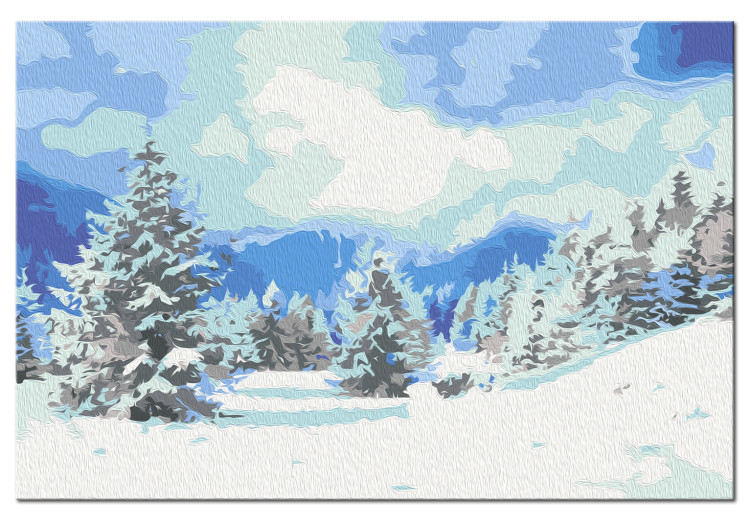 Peinture par numéros Snow Christmas Trees 130702 additionalImage 6