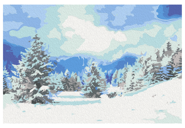 Peinture par numéros Snow Christmas Trees 130702 additionalImage 7