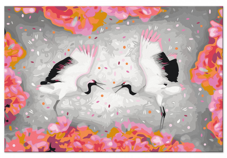 Peinture par numéros pour adultes Thousand Petals Dance - Two Herons With Rised Wings 144612 additionalImage 3