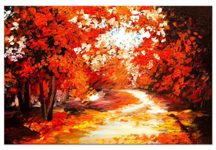 Aquarelle Paysage Peinture Impression, impression aquarelle des bois  d’automne, aquarelle, peinture de paysage, paysage d’automne, arbres  d’automne