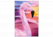 Peinture par numéros pour adultes Candy Flamingo - Pink Bird on a Colorful Expressive Background 144622 additionalThumb 6