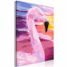 Peinture par numéros pour adultes Candy Flamingo - Pink Bird on a Colorful Expressive Background 144622 additionalThumb 4