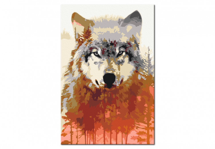 Tableau peinture par numéros Wolf and Forest 134632 additionalImage 5