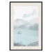 Affiche déco Fishing in the Morning - Small Boat Against the Background of Misty Mountains 146132 additionalThumb 24