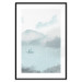 Affiche déco Fishing in the Morning - Small Boat Against the Background of Misty Mountains 146132 additionalThumb 25