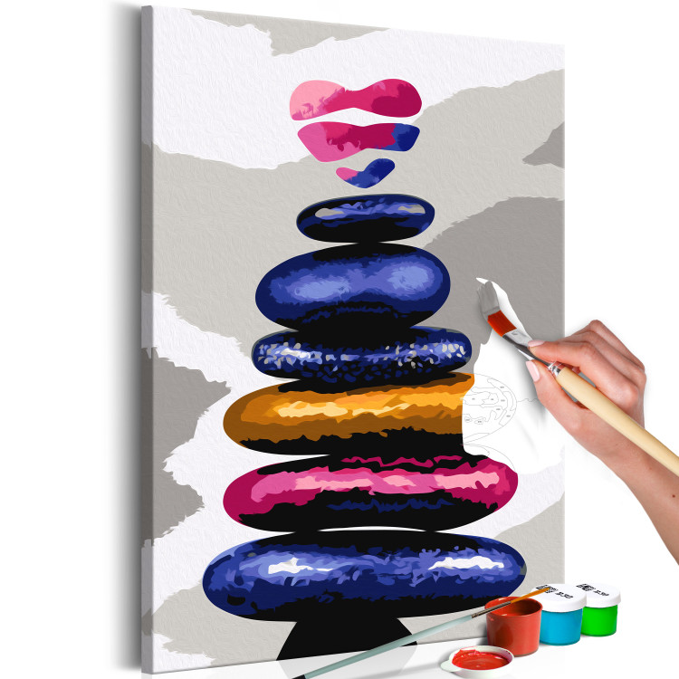 Tableau peinture par numéros Colored Pebbles 107642 additionalImage 3