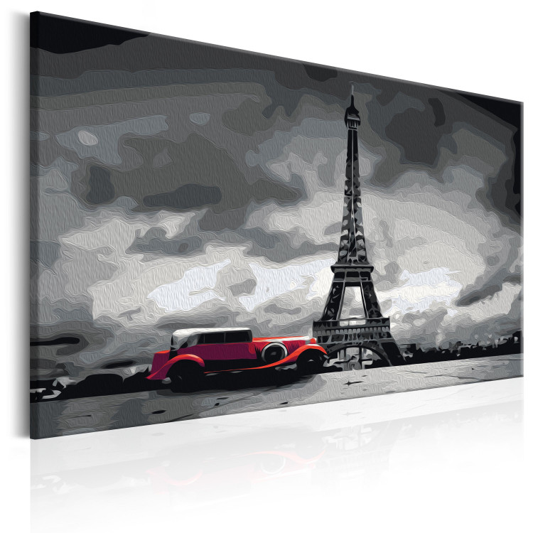 Tableau peinture par numéros Paris (Limousine rouge) 107152 additionalImage 5