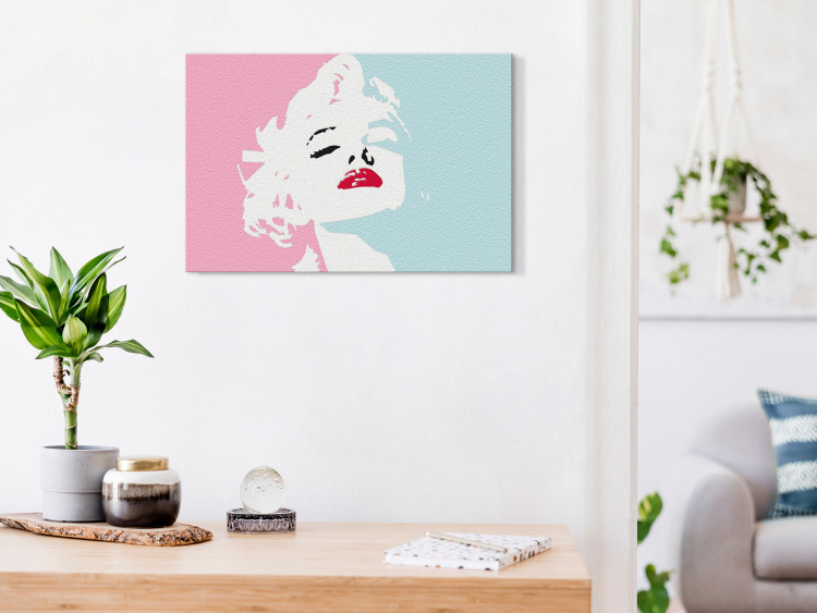 Tableau à peindre soi-même Marilyn in Pink 135152 additionalImage 2