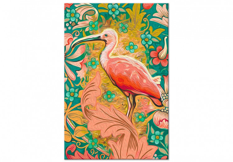Numéro d'art adulte Amongst Foliage - Pink Bird on the Decorative Green Background 145152 additionalImage 6