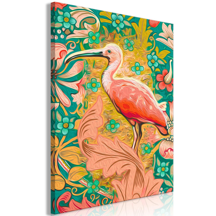 Numéro d'art adulte Amongst Foliage - Pink Bird on the Decorative Green Background 145152 additionalImage 3