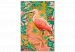 Numéro d'art adulte Amongst Foliage - Pink Bird on the Decorative Green Background 145152 additionalThumb 5