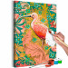 Numéro d'art adulte Amongst Foliage - Pink Bird on the Decorative Green Background 145152 additionalThumb 4