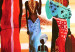Toile murale Balade en famille - une famille africaine sur fond de soleil couchant 49252 additionalThumb 2