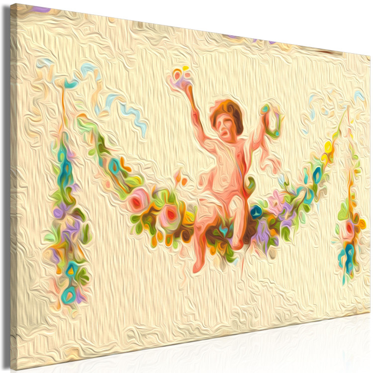 Numéro d'art Cute Boy - Little Cupid Sitting on a Flower Garland 148462 additionalImage 5