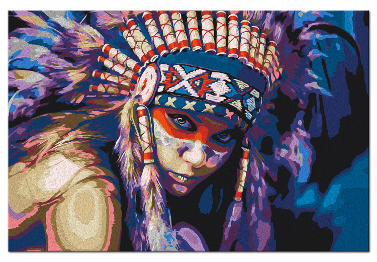 Tableau peinture par numéros Indian Woman 132503 additionalImage 6
