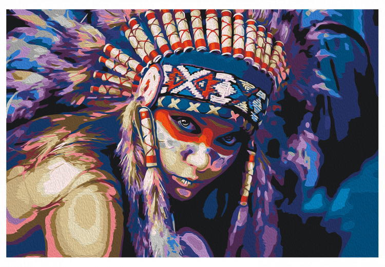 Tableau peinture par numéros Indian Woman 132503 additionalImage 7