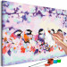 Numéro d'art adulte Happy Tit - Birds on the Branch, Cherry Blossoms and Purple Spots 144613 additionalThumb 7