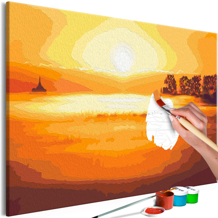 Peinture par numéros Honey Fog - Valley Illuminated With Gold at Sunrise 145213 additionalImage 4