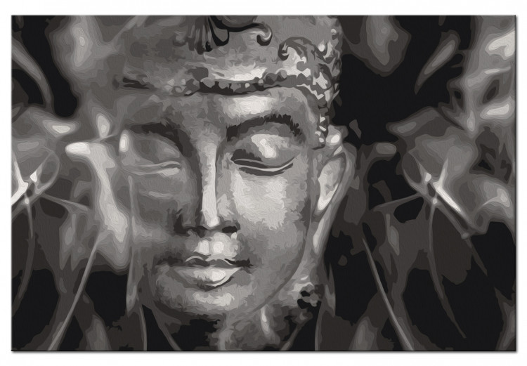 Tableau peinture par numéros Buddha in Black and White 107723 additionalImage 6