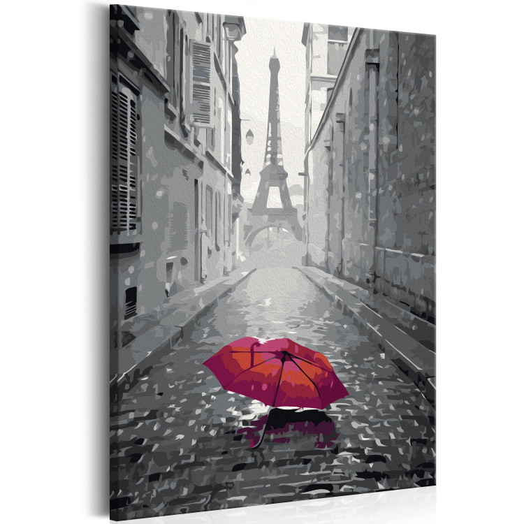 Tableau peinture par numéros Paris (Parapluie rouge) 107333 additionalImage 6