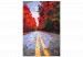 Peinture par numéros Autumn Road - Alley with Trees with Red Leaves 146533 additionalThumb 6