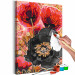 Numéro d'art Blooming Poppies - Three Flowers and Black, Red and Gold Accessories 144143 additionalThumb 6