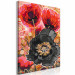 Numéro d'art Blooming Poppies - Three Flowers and Black, Red and Gold Accessories 144143 additionalThumb 7