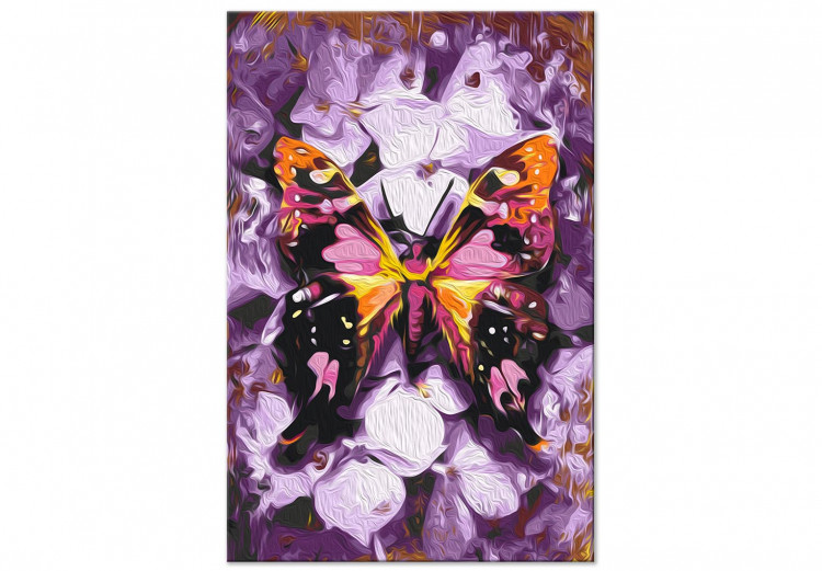 Numéro d'art adulte Harmony - Purple Butterfly on a Background of Purple Flower Petals 146543 additionalImage 3