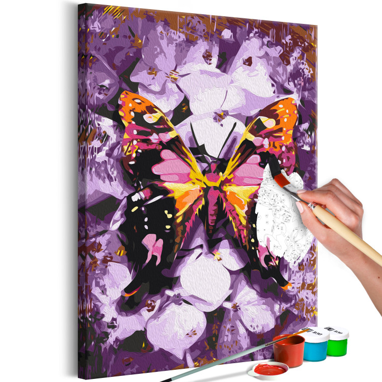 Numéro d'art adulte Harmony - Purple Butterfly on a Background of Purple Flower Petals 146543 additionalImage 7