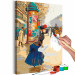 Kit de peinture par numéros Autumn Street - Elegant Woman With a Package Waiting for a Carriage 148453 additionalThumb 4
