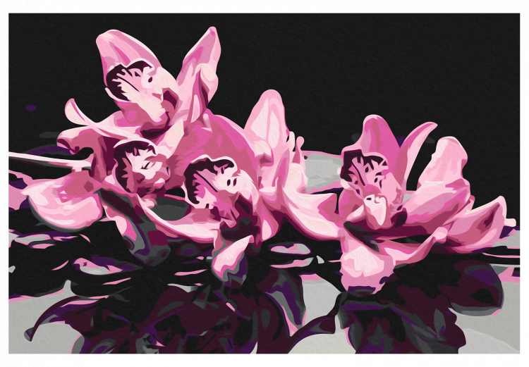 Numéro d'art Orchidée rose (fond noir) 107163 additionalImage 7