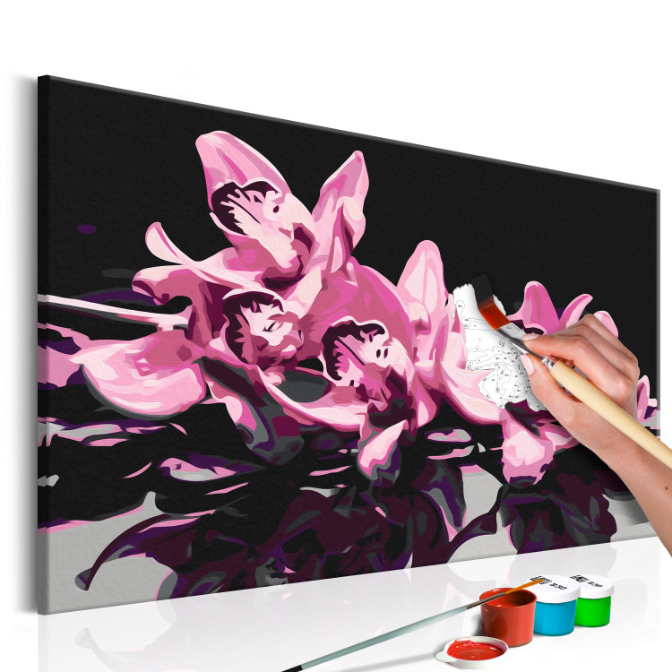 Numéro d'art Orchidée rose (fond noir) 107163 additionalImage 3