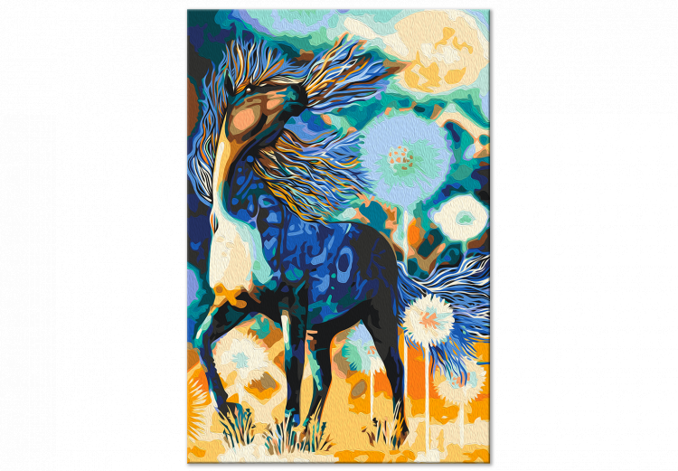 Peinture par numéros pour adultes Horse and Dandelions 143663 additionalImage 6