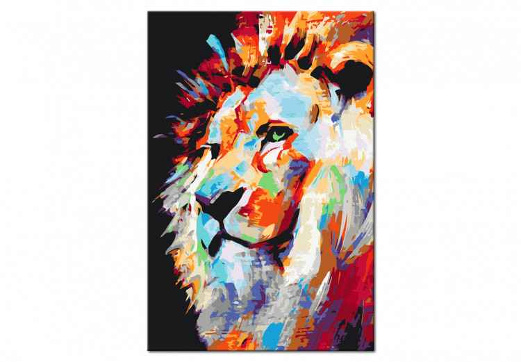 Peinture par numéros Portrait of a Colourful Lion 127973 additionalImage 6