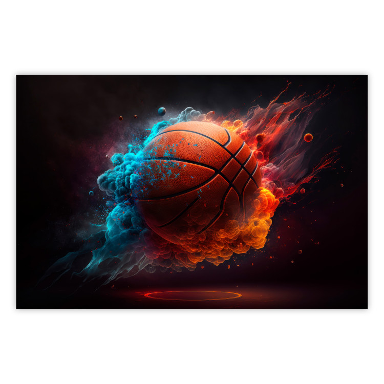 Poster Cercle de basket-ball fond d'affiche