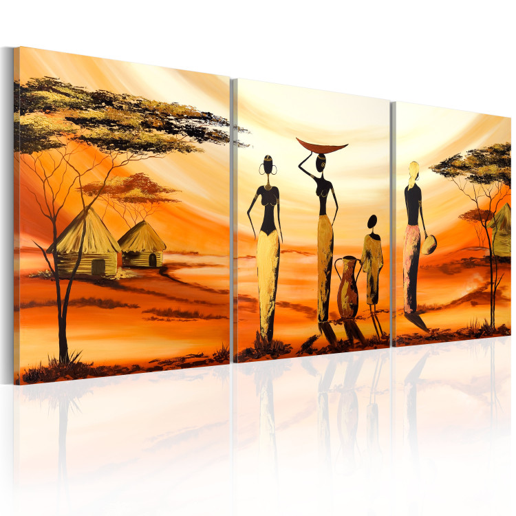 Tableaux style africain: tableau art sable GTAS3