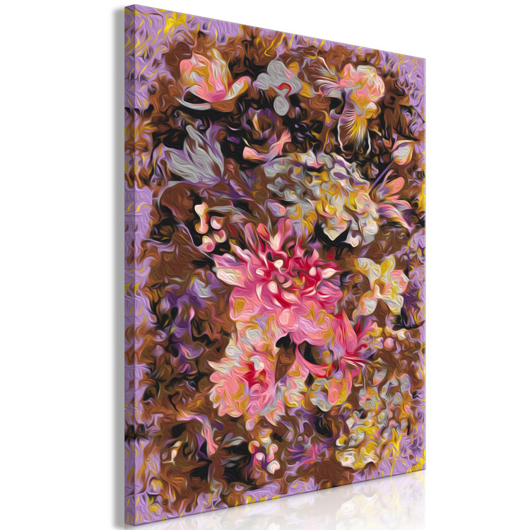 Kit de peinture par numéros Dry Flowers - A Stately Bouquet in Shades of Pink and Brown, Purple Background 146193 additionalImage 4