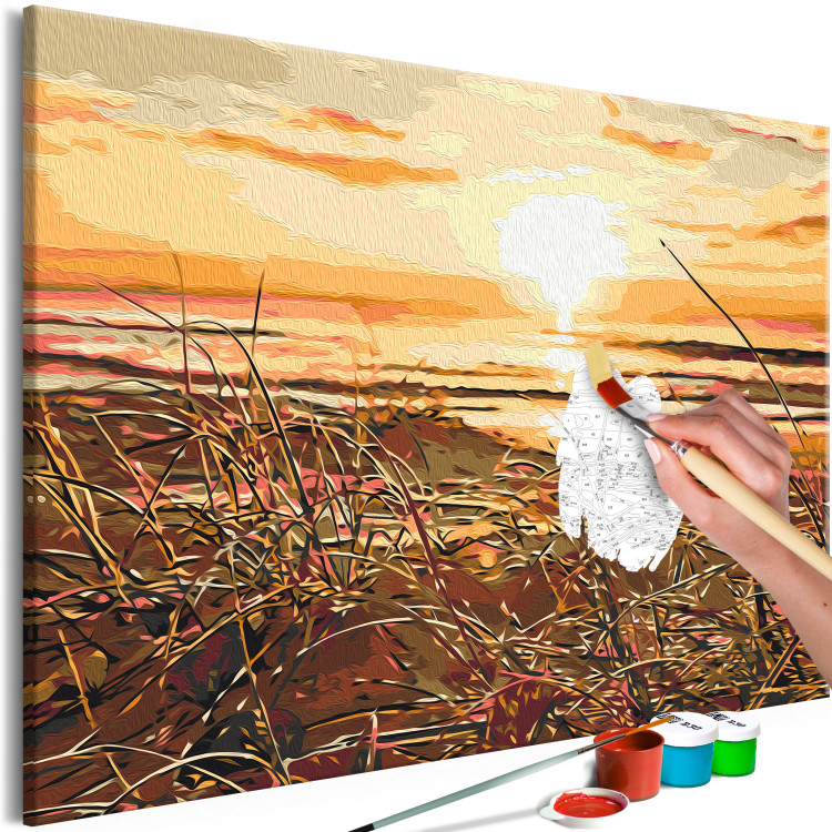 Tableau peinture par numéros Warm Breeze - Glittering Setting Sun Against the Sea 145214 additionalImage 4