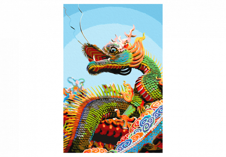 Peinture par numéros pour adultes Colourful Dragon 107424 additionalImage 7