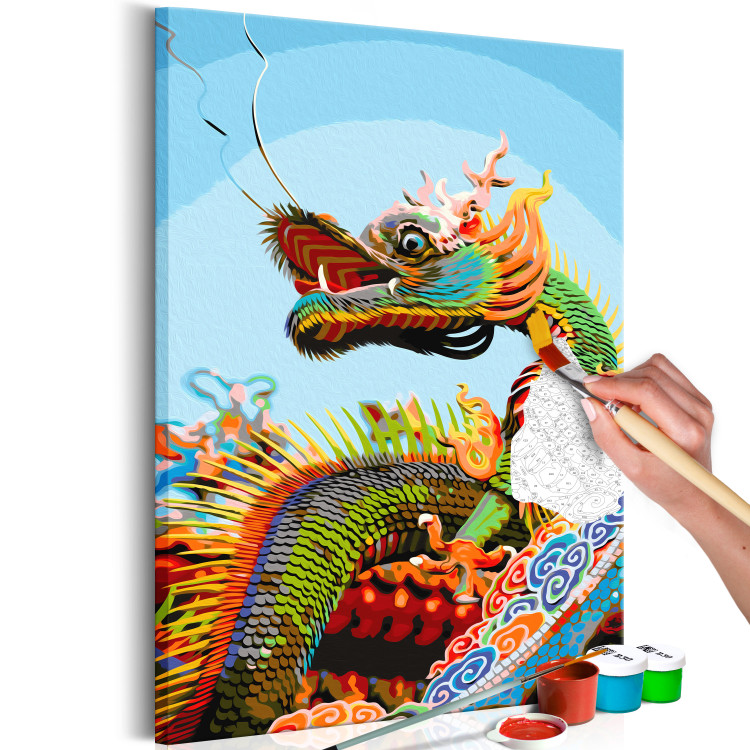 Peinture par numéros pour adultes Colourful Dragon 107424 additionalImage 3