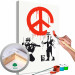 Peinture par numéros pour adultes Peace Sign 125724