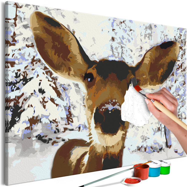 Tableau à peindre soi-même Friendly Deer 130834 additionalImage 7