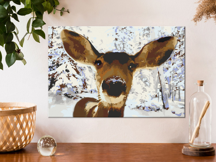 Tableau à peindre soi-même Friendly Deer 130834 additionalImage 2
