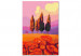 Tableau peinture par numéros Dreamland - Field Full of Poppies against a Purple Sky 147334 additionalThumb 6