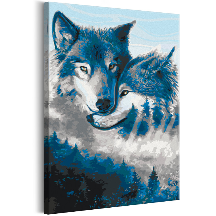 Tableau à peindre soi-même Wolves in Love 131444 additionalImage 5